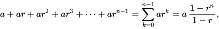 Geometric series